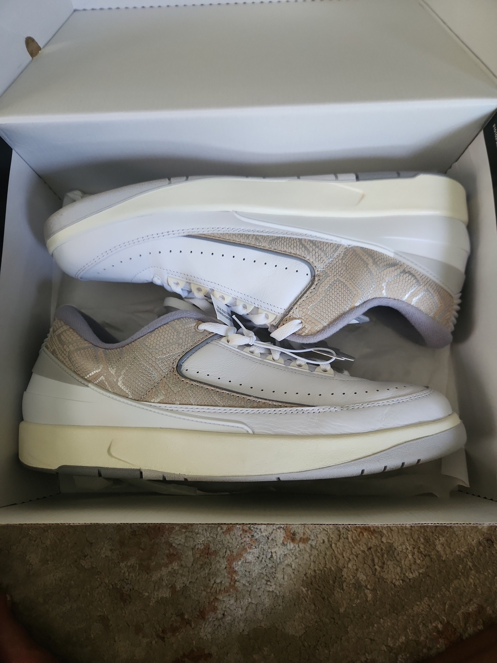 Size 14 - Air Jordan 2 Retro Low Python With Box - Picture 11 of 11